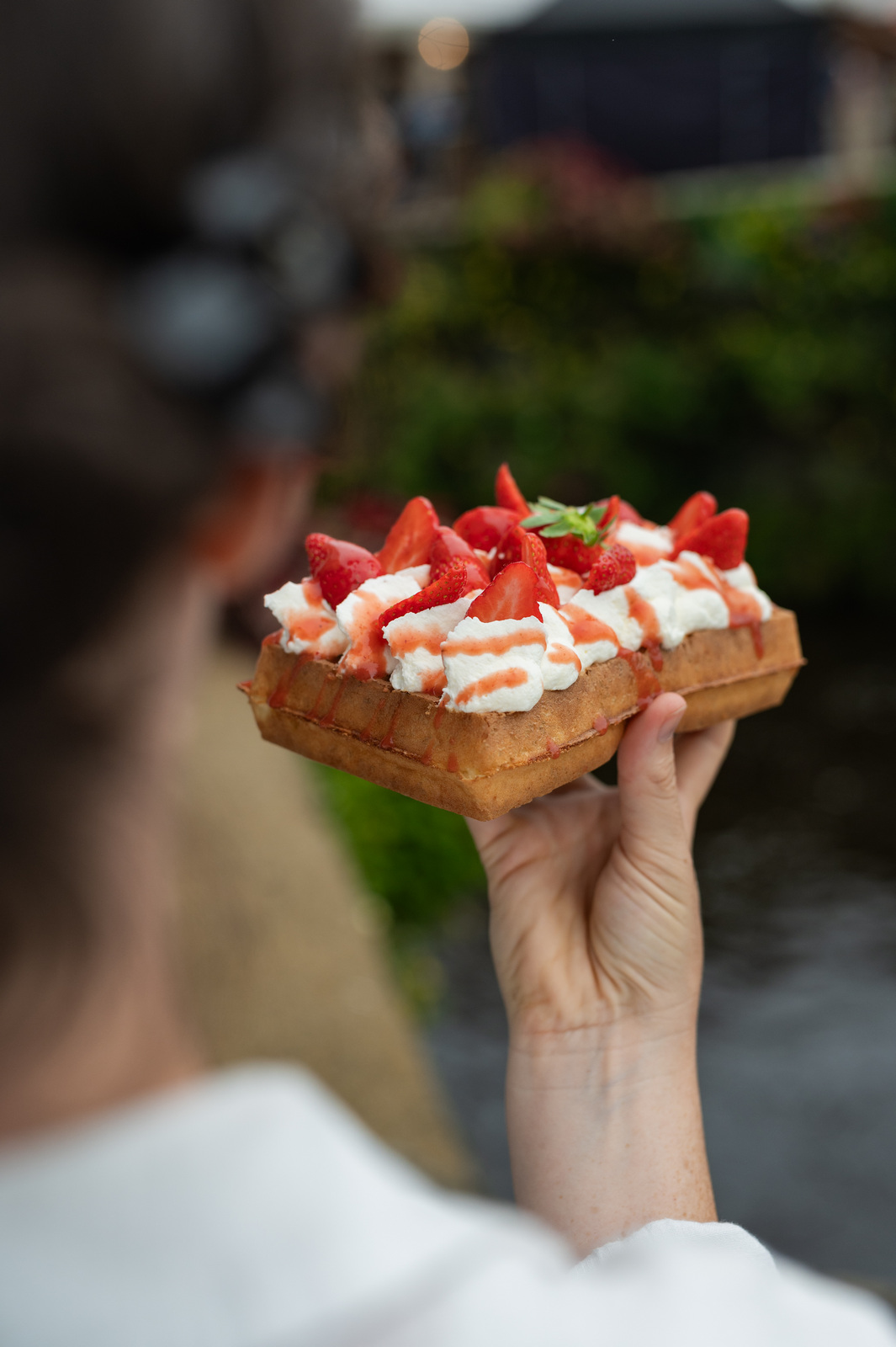 Gaufre chantilly fraise